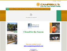Tablet Screenshot of campbellspaintball.com